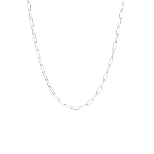 Halskæde 10 mm Led Sterling Sølv 45 cm