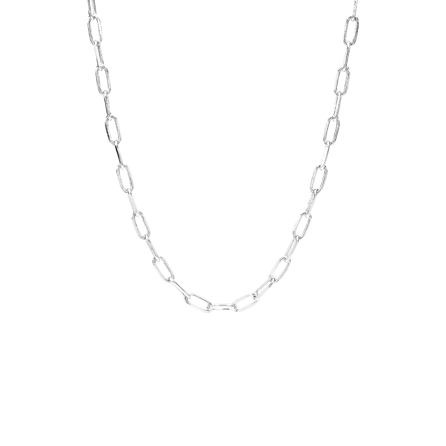 Halskæde 12 mm Led Sterling Sølv 45 cm