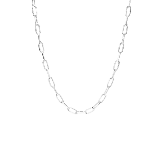 Halskæde 12 mm Led Sterling Sølv 45 cm