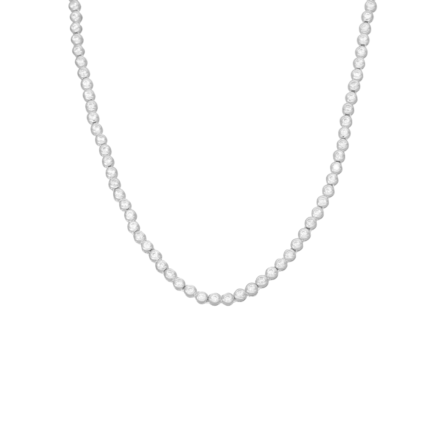 Halskæde Tennishalskæde med  Cubic Zirkonia Sterling Sølv