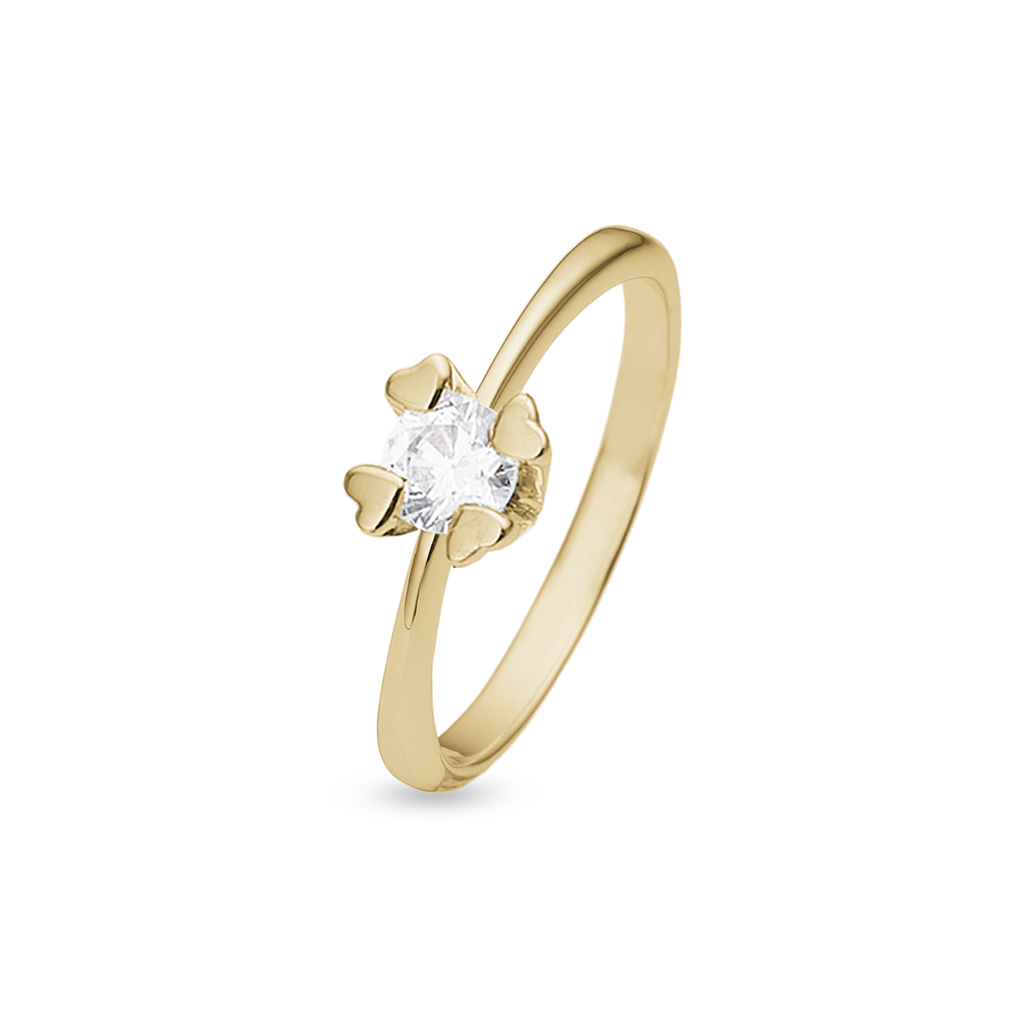 Mary Ring 14 Karat Guld Med 0,75ct W/VS Labgrown Diamant