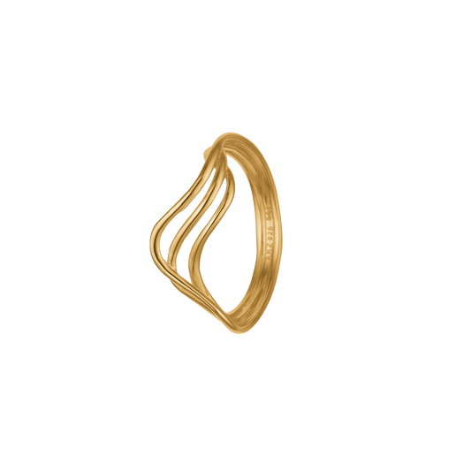 Ring Swing 8 Karat Guld med Cubic Zirkonia