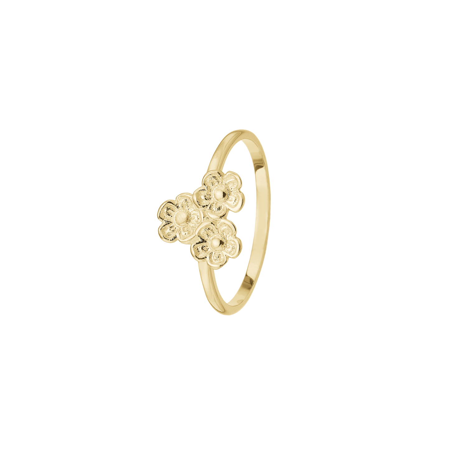Ring Blomster 8 Karat Guld