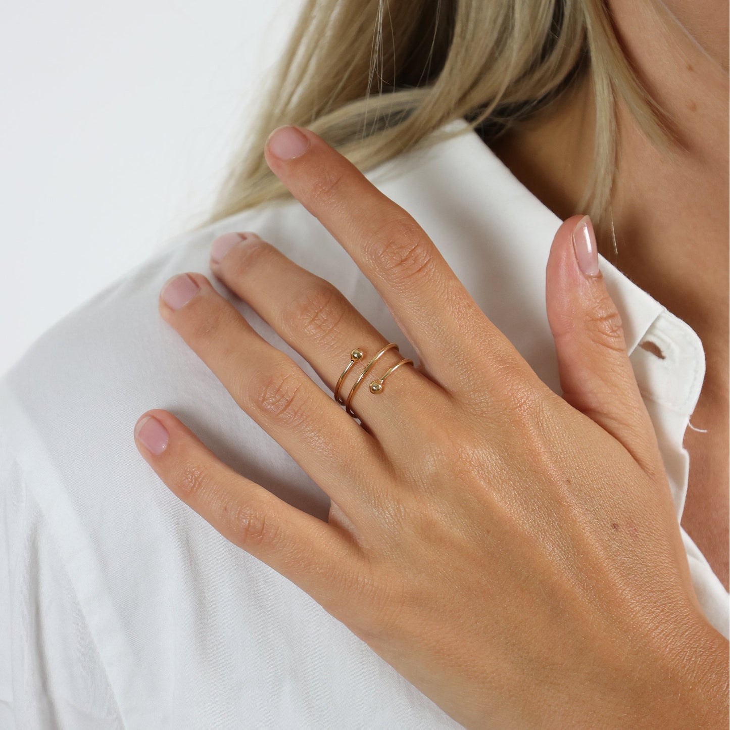 Ring Spiral 8 Karat Guld