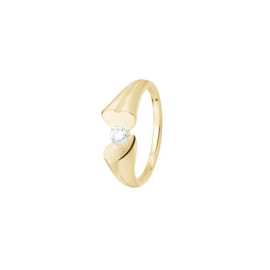 Ring Magiske Hjerter LG Diamant 8 Karat Guld