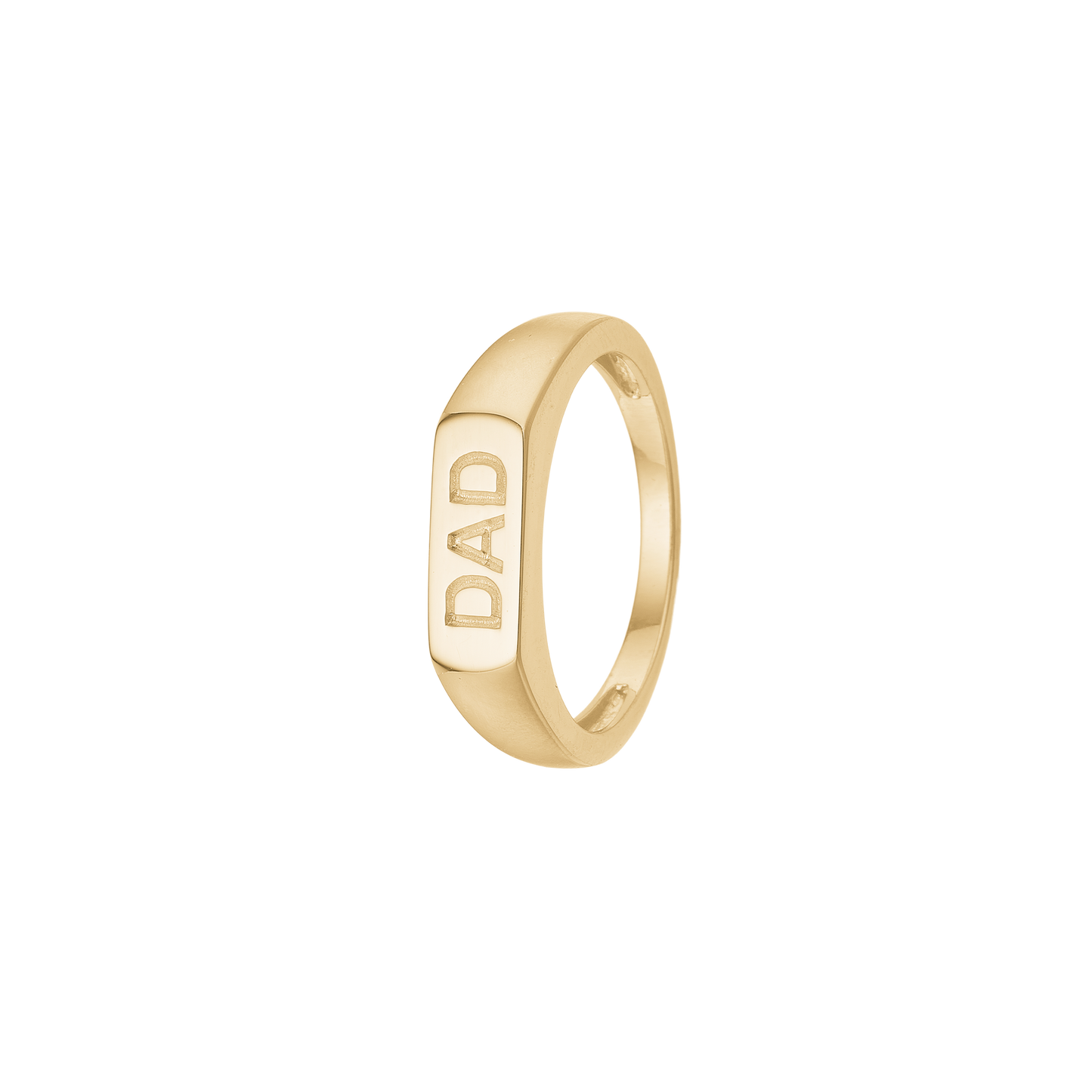 Ring DAD Forgyldt Sterling Sølv