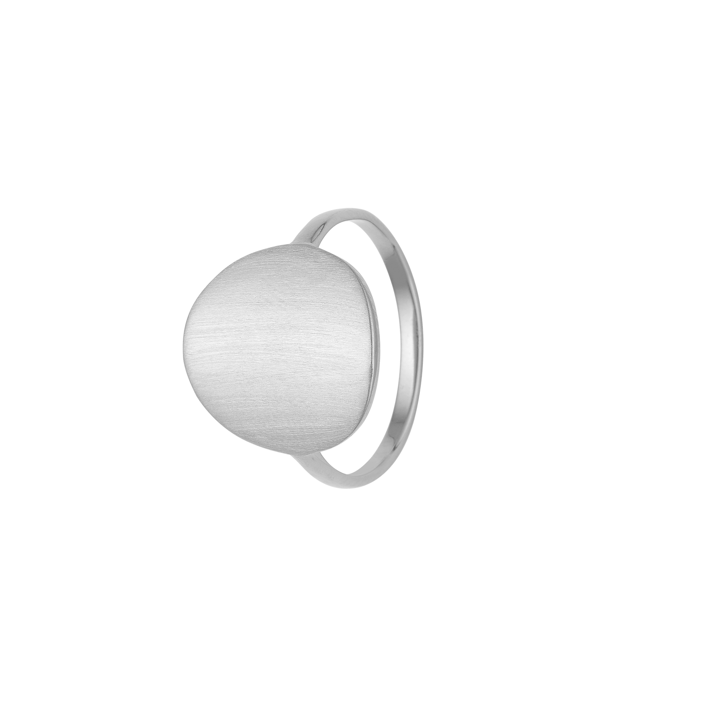 Ring Cirkel Plade Sterling Sølv