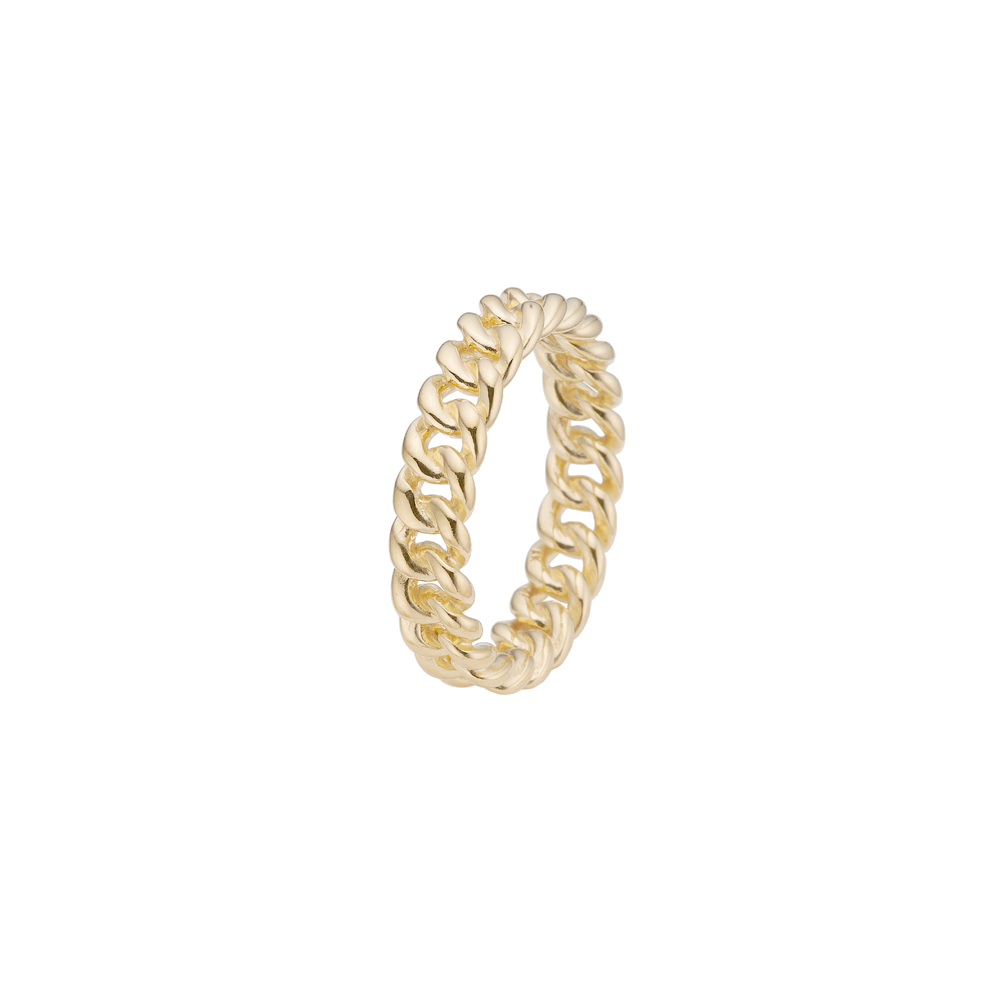 Ring Links Forgyldt Sterling Sølv