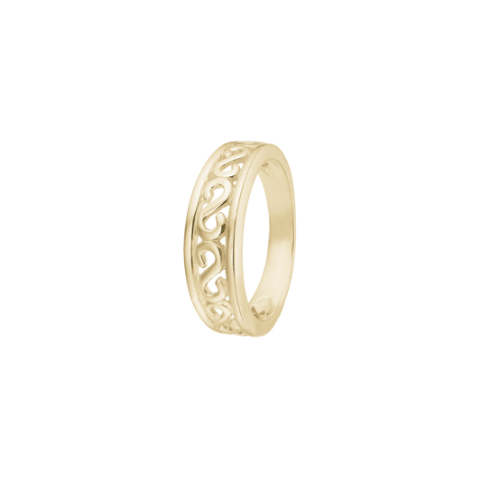 Ring Oriental Forgyldt Sterling Sølv