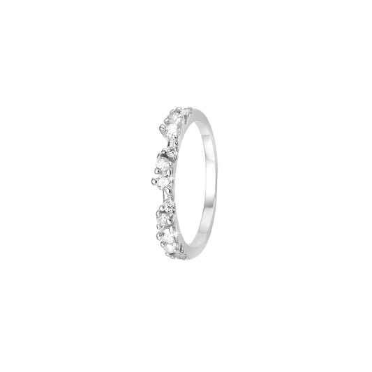 Ring Evig Kærlighed med 11 Cubic Zirkonia Sterling Sølv