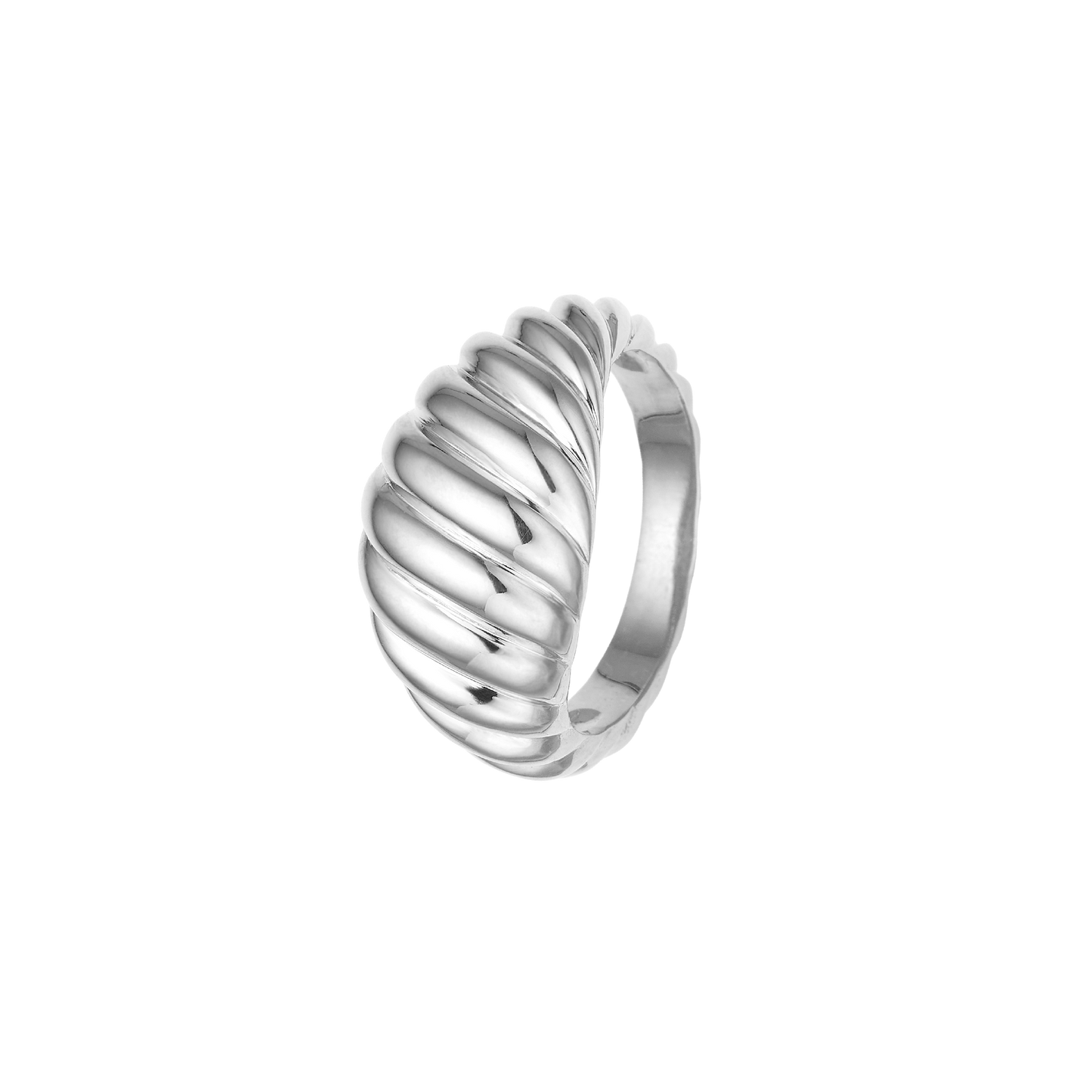 Ring Bølger Sterling Sølv