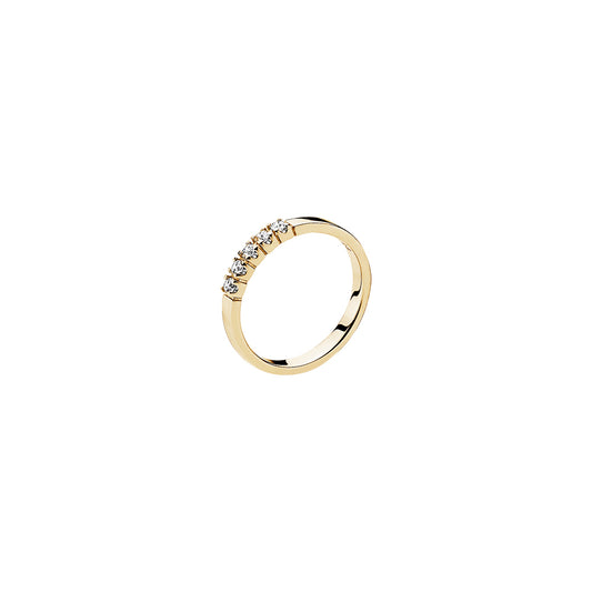 8 kt guldring, alliance med zirkonia