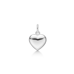 Sølv vedhæng hjerte. Mål: 8,5 x 8 mm.