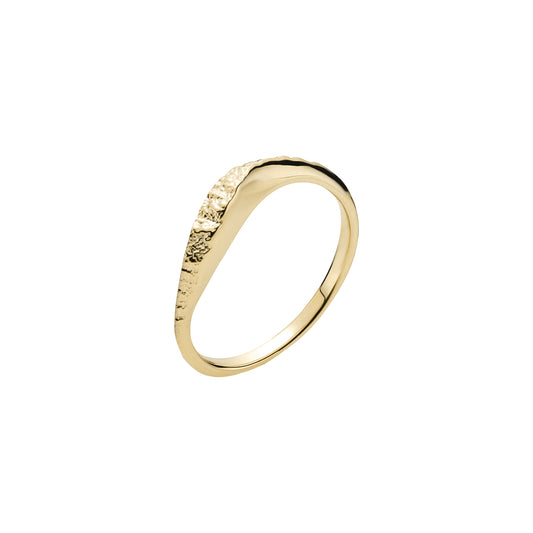 8 kt. guldring, mat