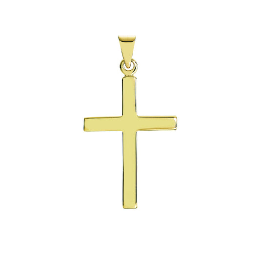 8 kt. guldvedhæng kors stav 22x15mm