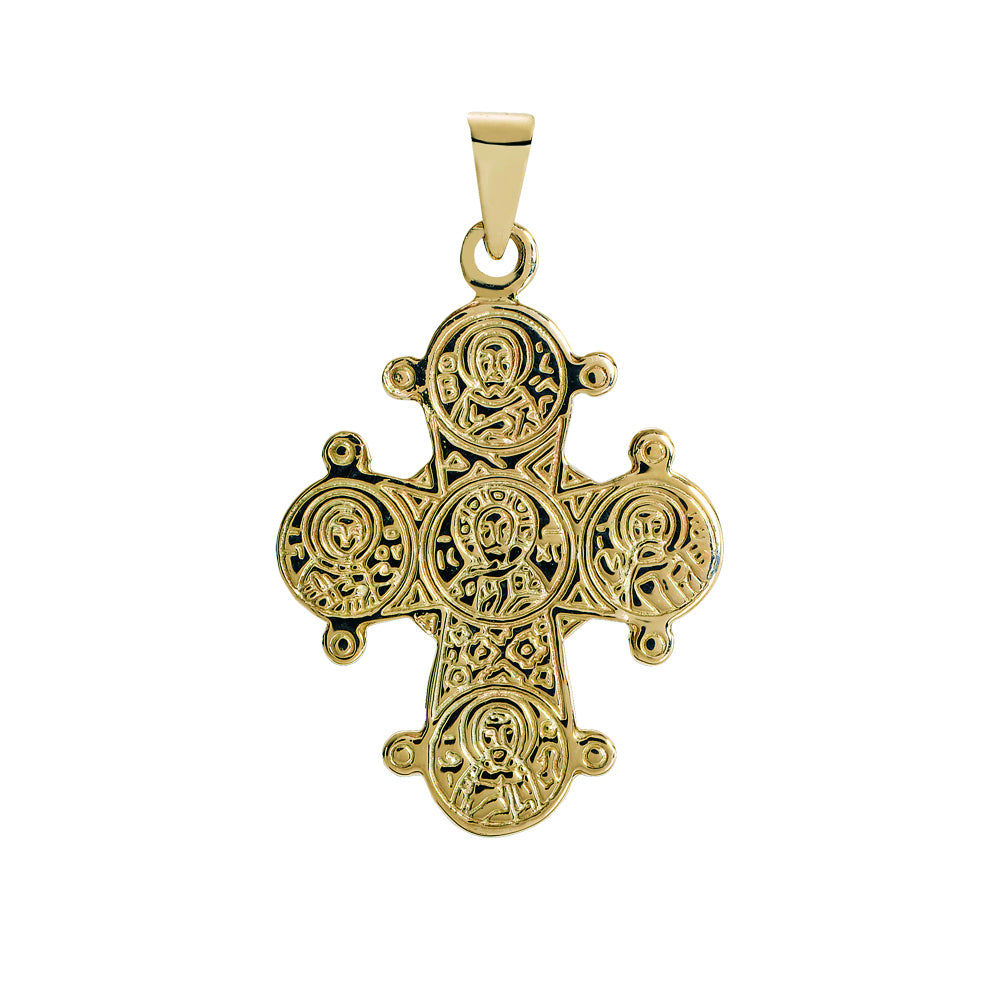 14 kt. guldvedhæng, Dagmarkors 20x17mm