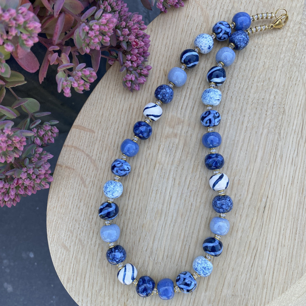 Kanga - Blue and white