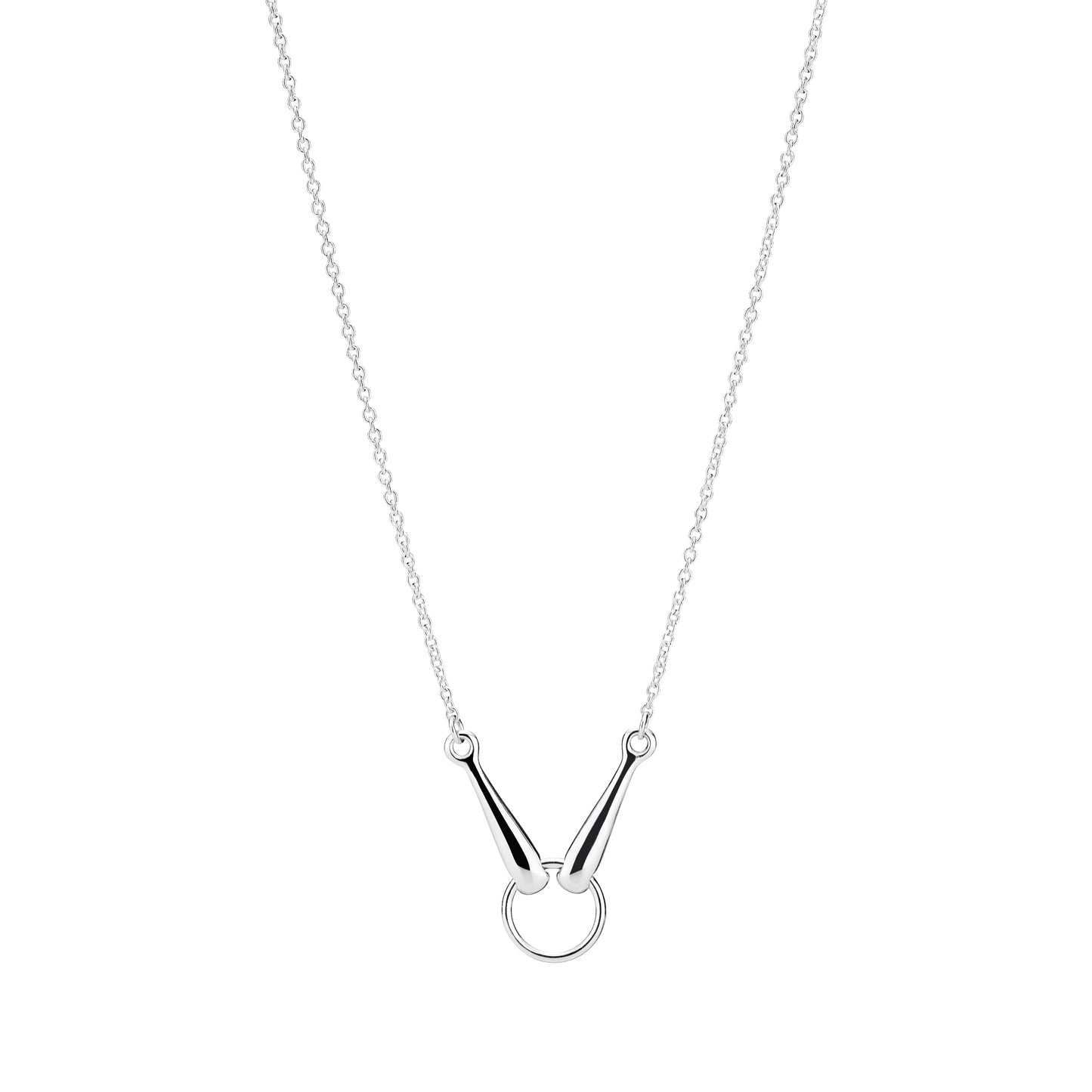 Sølv collier bidsel 45-48 cm