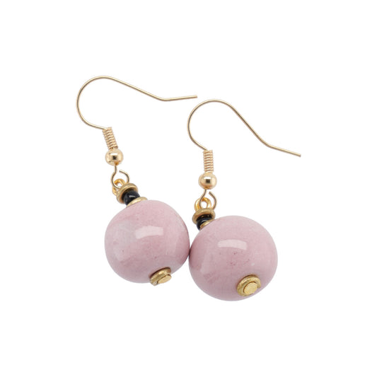 Perleøreringe - Round - Petal