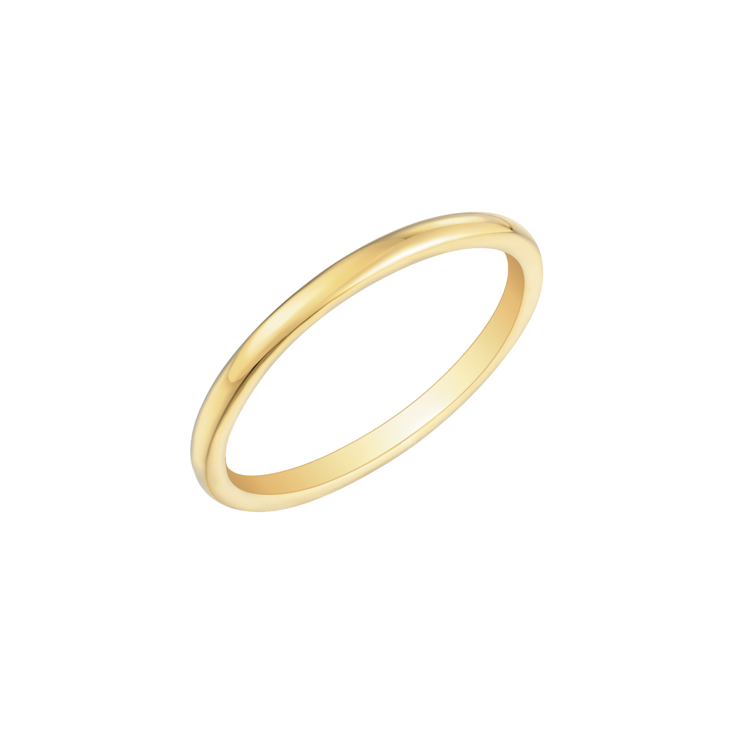 8 kt. guld ringgarder ring rund. Mål: 1,7 mm. i bredden