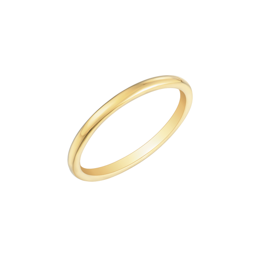 8 kt. guld ringgarder ring rund. Mål: 1,7 mm. i bredden