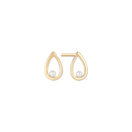 14 kt guld ørestikker - perle