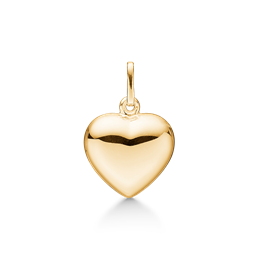 8 kt. guld vedhæng hjerte. Mål: 13 x 12 mm