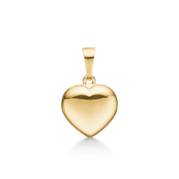 8 kt. guld vedhæng hjerte Mål: 13 x 13 mm.