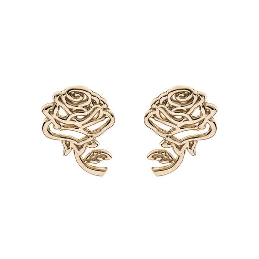 9 kt. guld ørestikker rose.