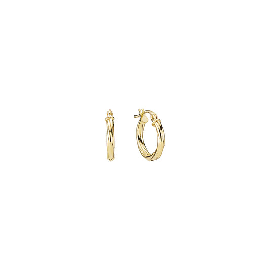 9 kt. guld creol snoet diameter 10mm