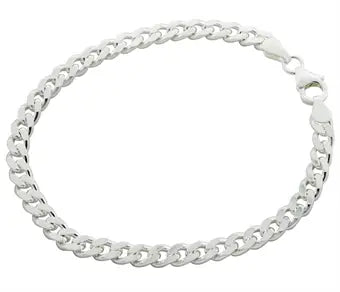 Panserkæde, armbånd, sølv - 4.7 mm.