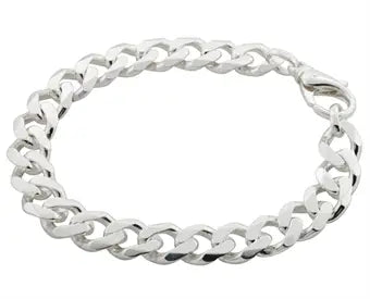 Panser facet armbånd i sølv - 10.8 mm.