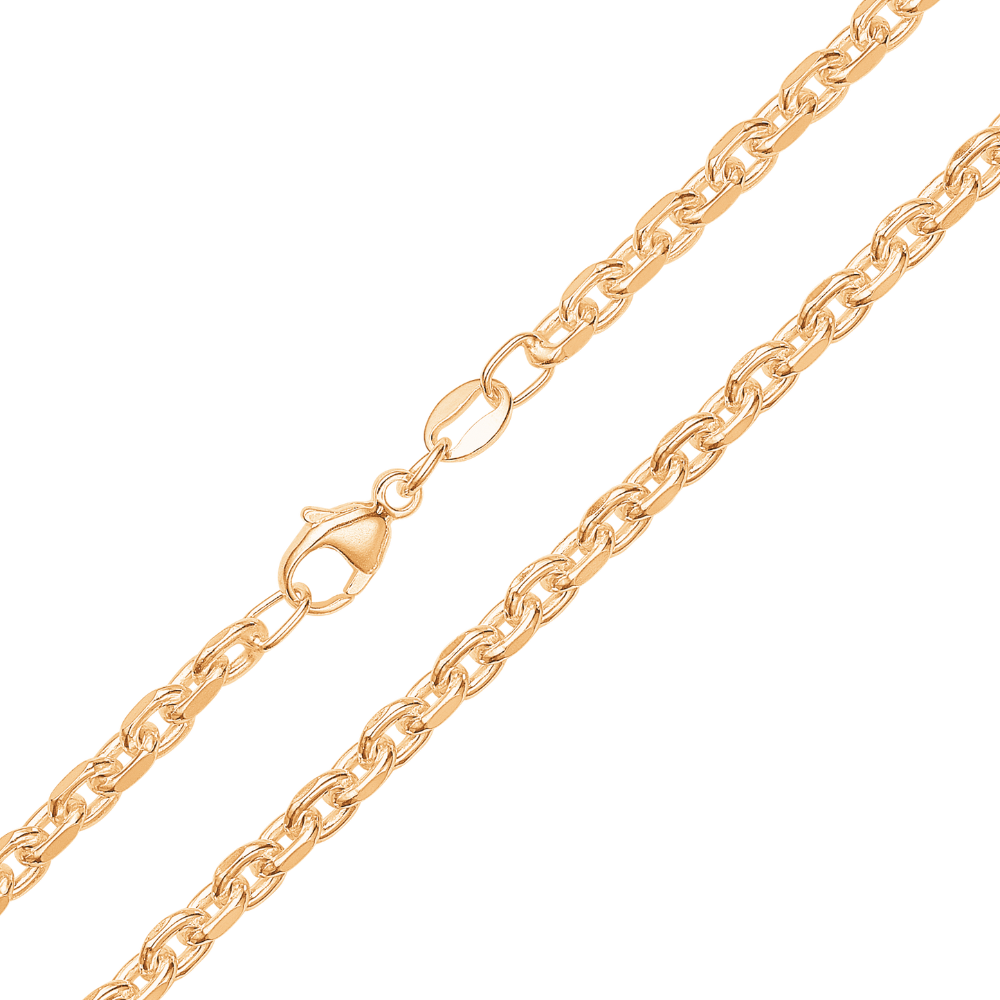 14 kt. guldbelagt sølv- Ankerarmbånd 1.00 mm tråd,  18 cm - 19 cm - 21 cm