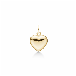 14 kt. guld vedhæng hjerte. Mål: 8,5 x 8 mm.