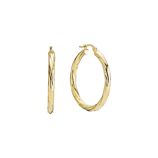 9 kt. guld creol snoet diameter 25mm