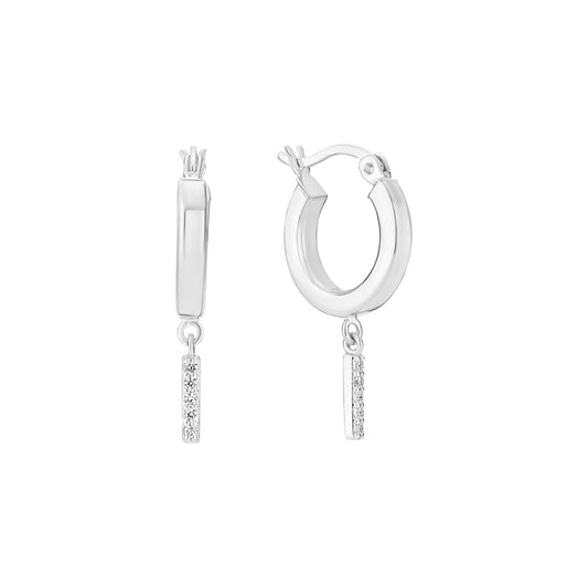 Sølv Creol 15mm med zirkonia