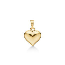 14 kt. guld vedhæng hjerte Mål: 10 x 10 mm.