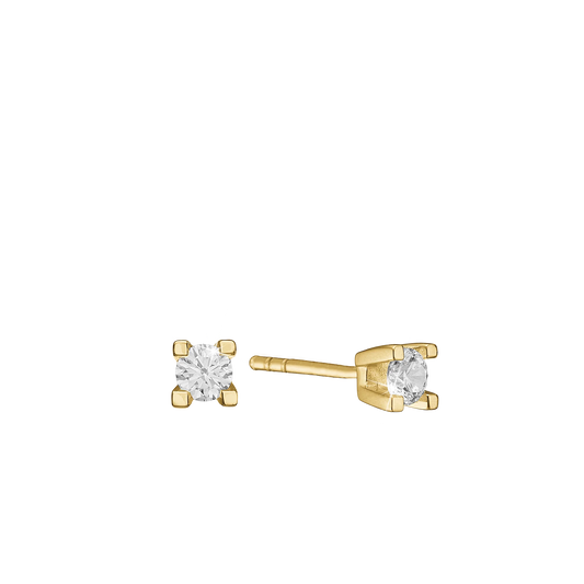 Eternity Ørestikker 8 Karat Guld Med 2x0,05ct W/SI Diamant