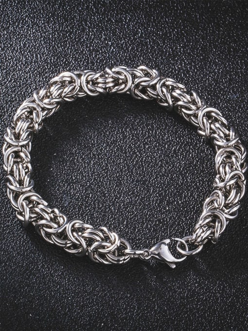Titanium / Steel  Bracelet ( kongemønster )