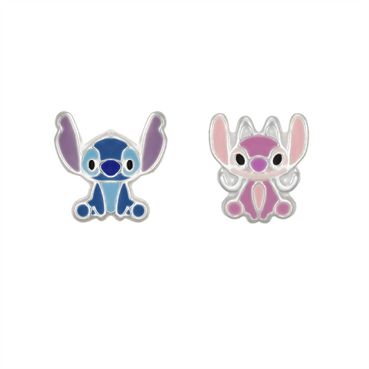Sølv ørestikker Lilo &amp; Stitch.
