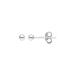 Sølv ørestikker kugle. Mål: 3 mm.