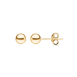 14 kt guld ørestikker - kugle - 5 mm