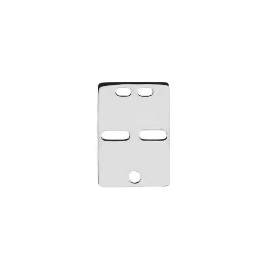 Sølvvedhæng ID-plade 32X22 mm