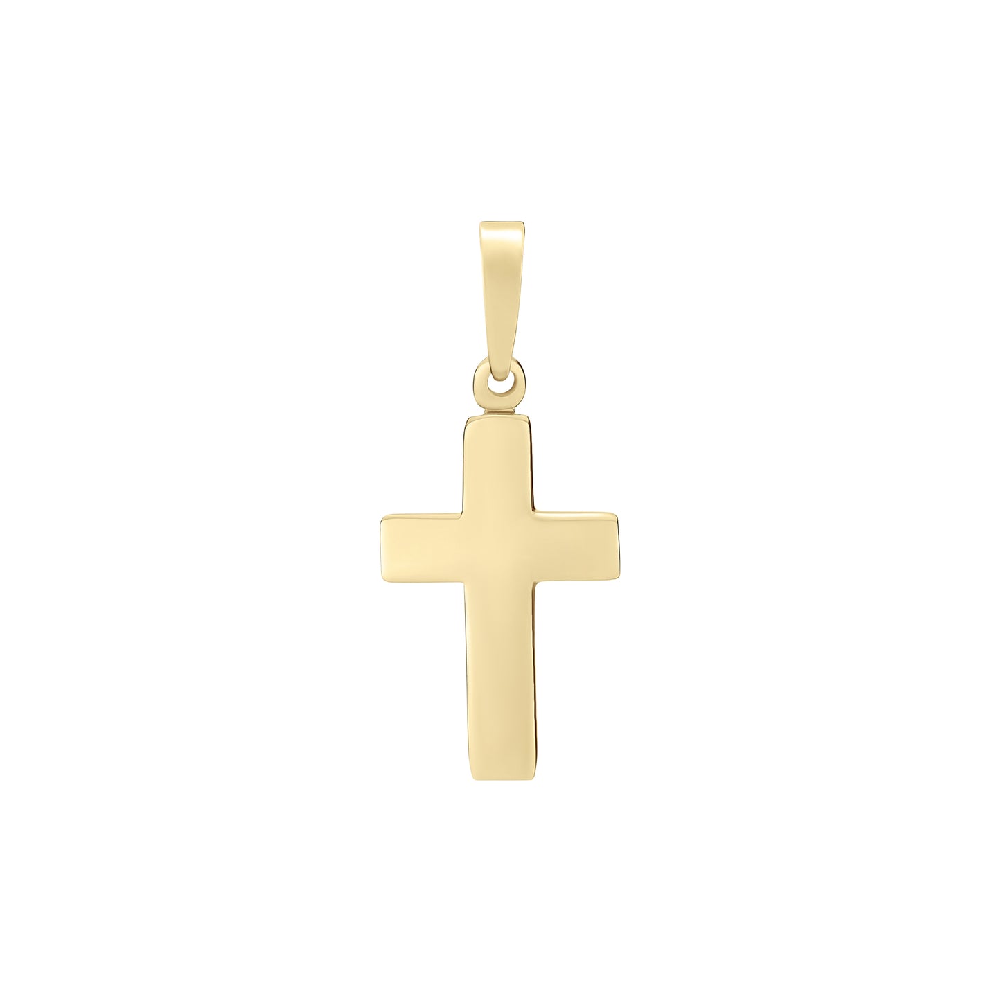 Sølvvedhæng kors 15x10mm belagt med guld