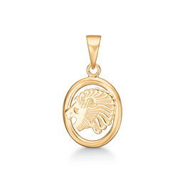 14 kt. guld vedhæng stjernetegn løve.