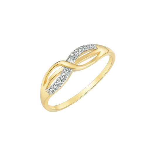 14 kt. guld ring evighedstegn
