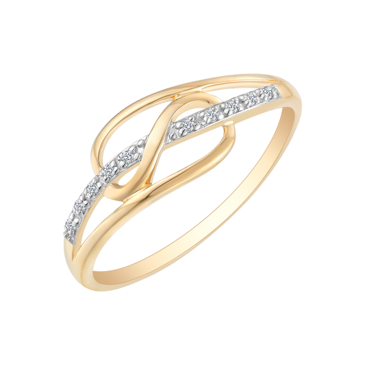 14 kt. guld ring evighedstegn