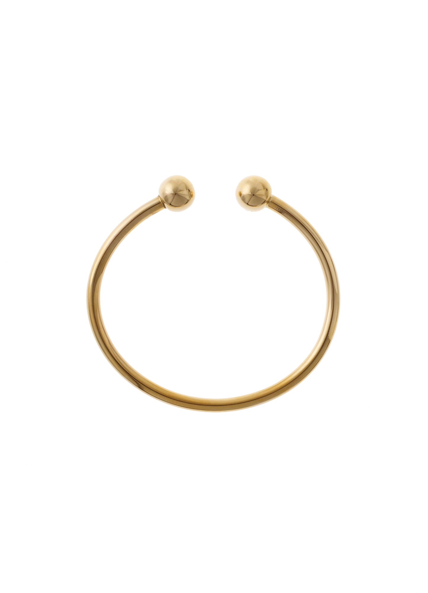 8 kt guld armring 4mm med 10mm kugler