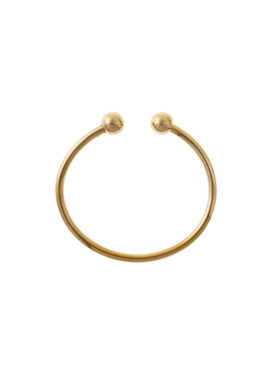8 kt guld armring 4mm med 10mm kugler