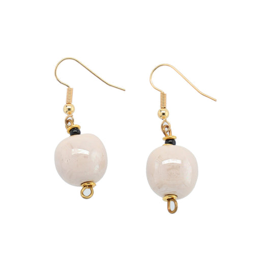 Perleøreringe - round - fudge m.o.p